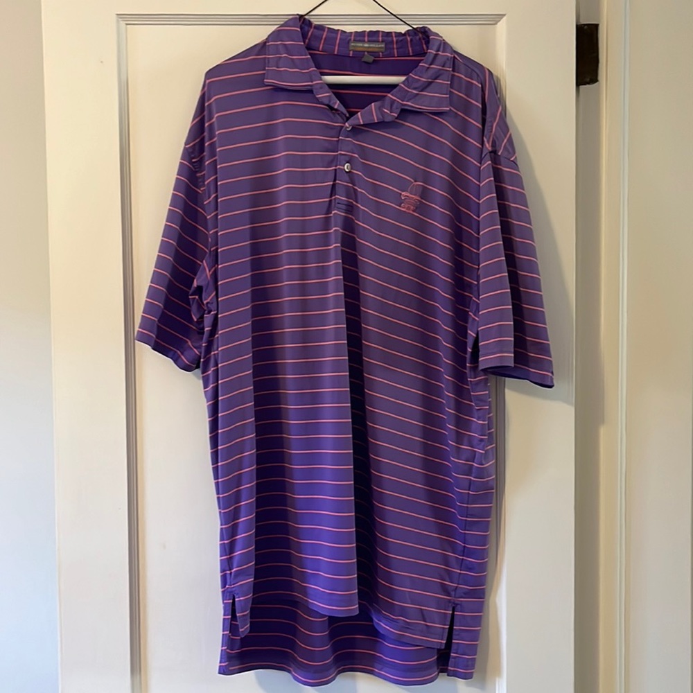 Peter Millar purple with pink stripes - Las Vegas Country Club